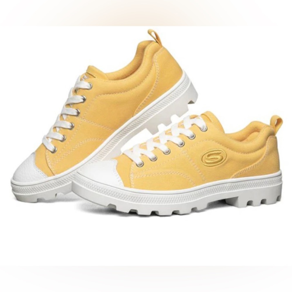 Skechers Roadies Low-Top Sneakers Yellow - Picture 1 of 15